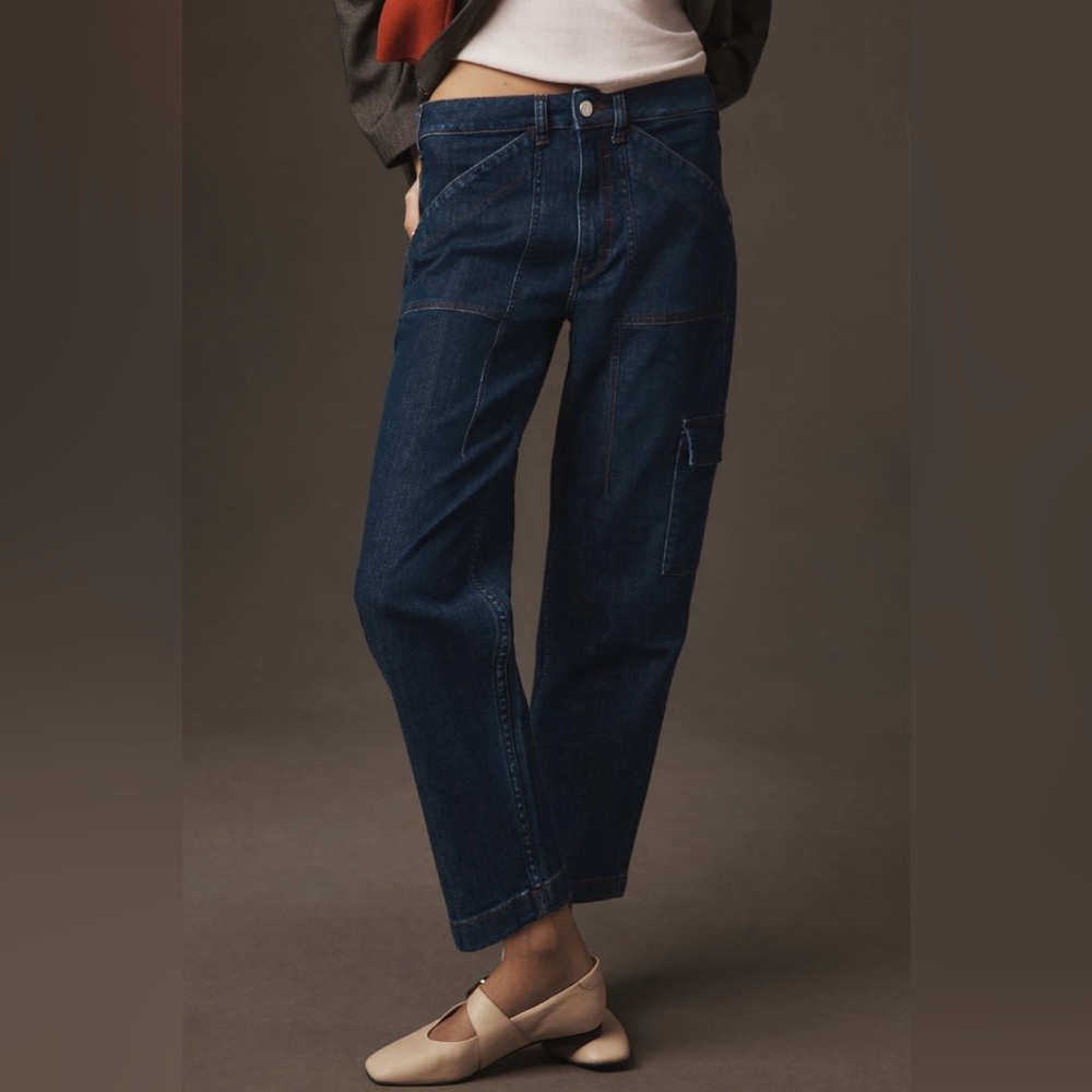 Anthropologie Pilcro Mid-Rise Straight-Leg Jeans 31